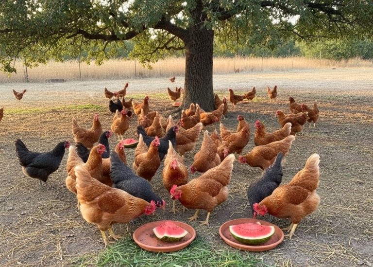 My Chickens Really Love Refrigerated Watermelon